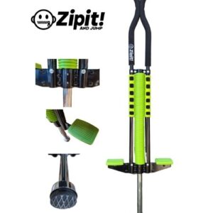 zipit pogo classic foam – green – steel pogo stick