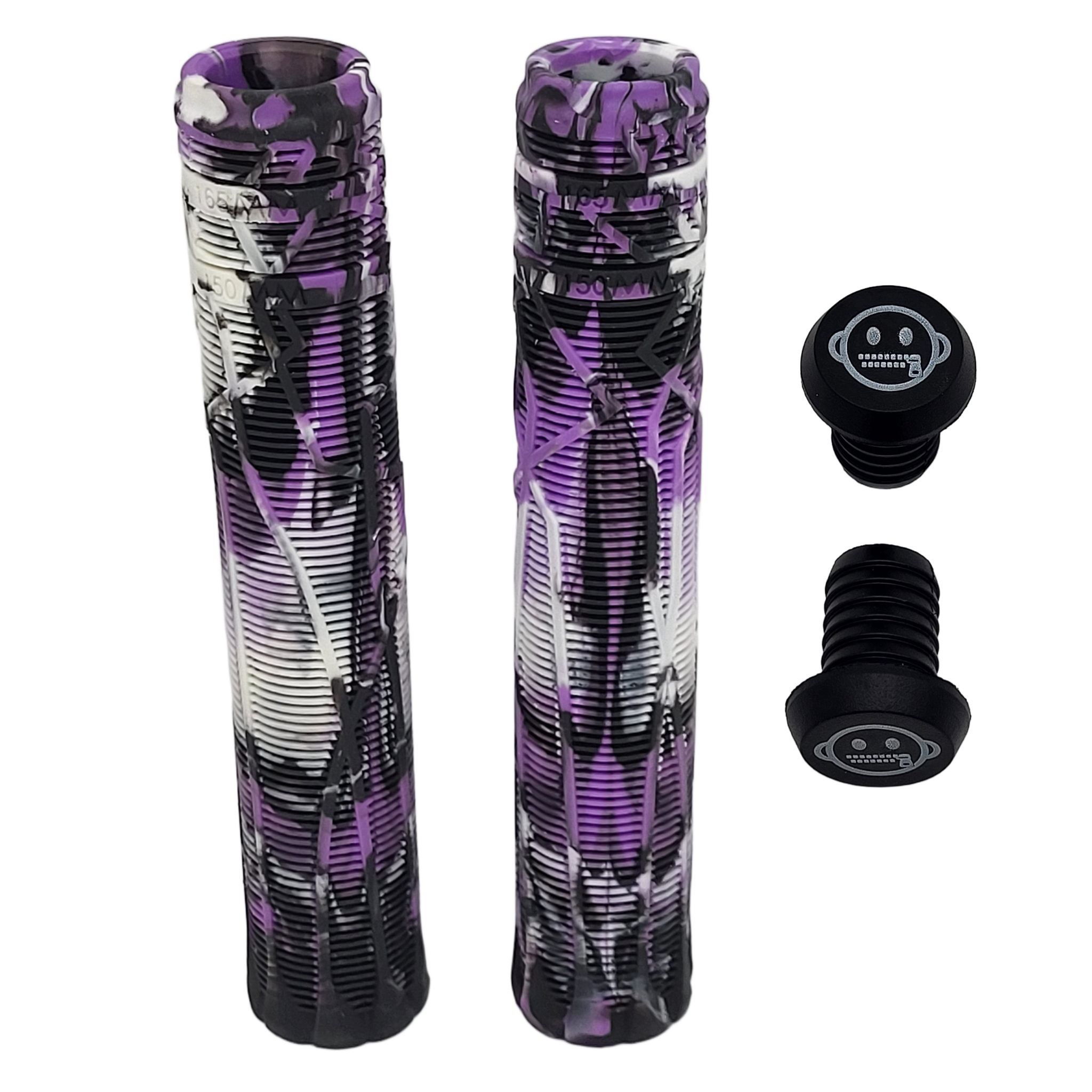 zipit almighty grips 180mm flangeless stuntstep & bmx grips – blauw (triple color) – inclusief bar ends zipit almighty grips 180mm flangeless stuntstep & bmx grips – blauw (triple color) – inclusief bar ends