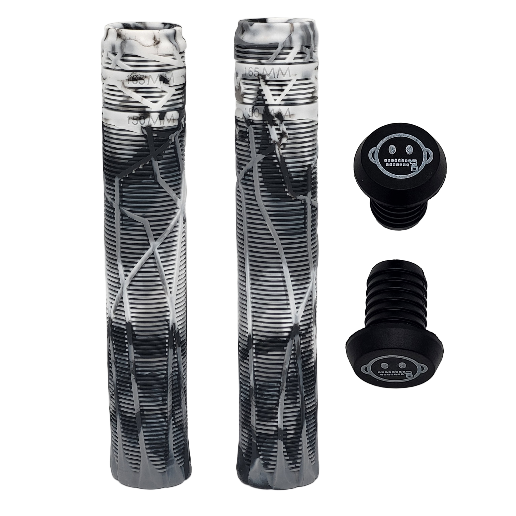 zipit almighty grips 180mm flangeless stuntstep & bmx grips – blauw (triple color) – inclusief bar ends zipit almighty grips 180mm flangeless stuntstep & bmx grips – blauw (triple color) – inclusief bar ends