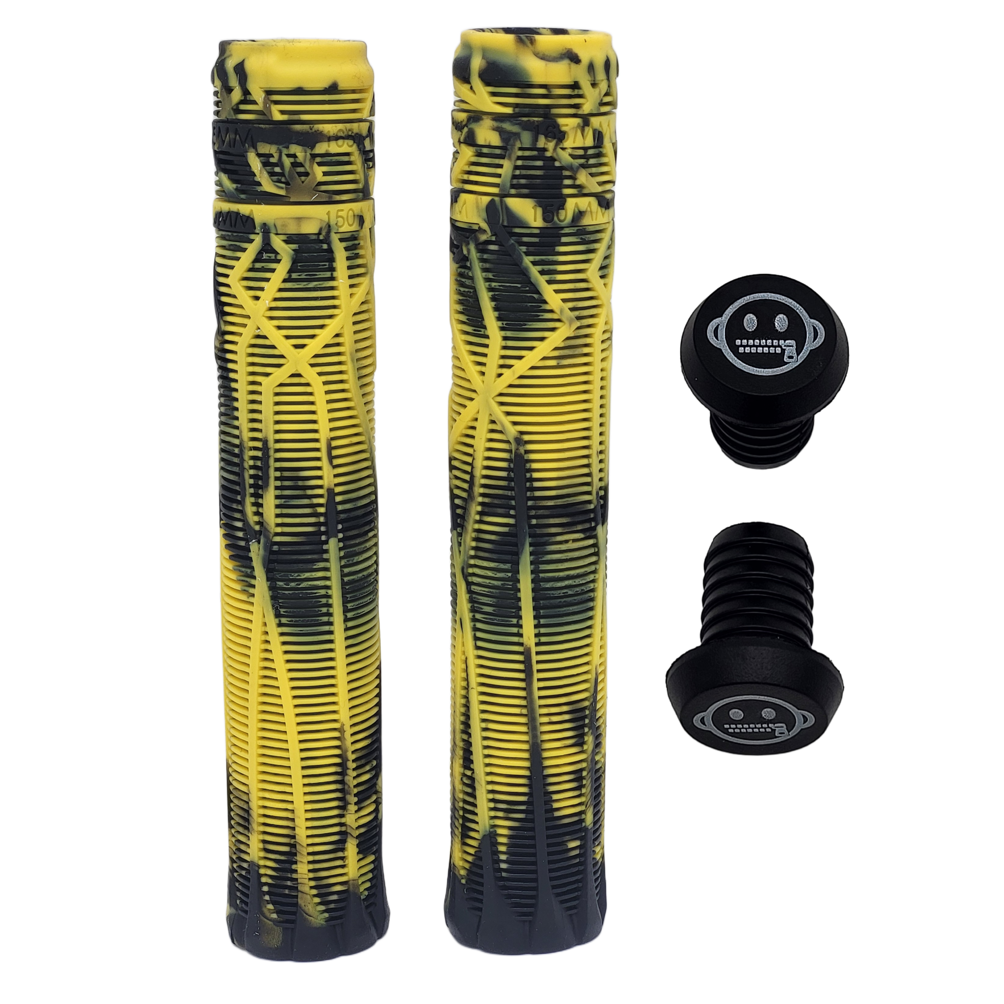 zipit almighty grips 180mm flangeless stuntstep & bmx grips – blauw (double color) – inclusief bar ends zipit almighty grips 180mm flangeless stuntstep & bmx grips – blauw (double color) – inclusief bar ends