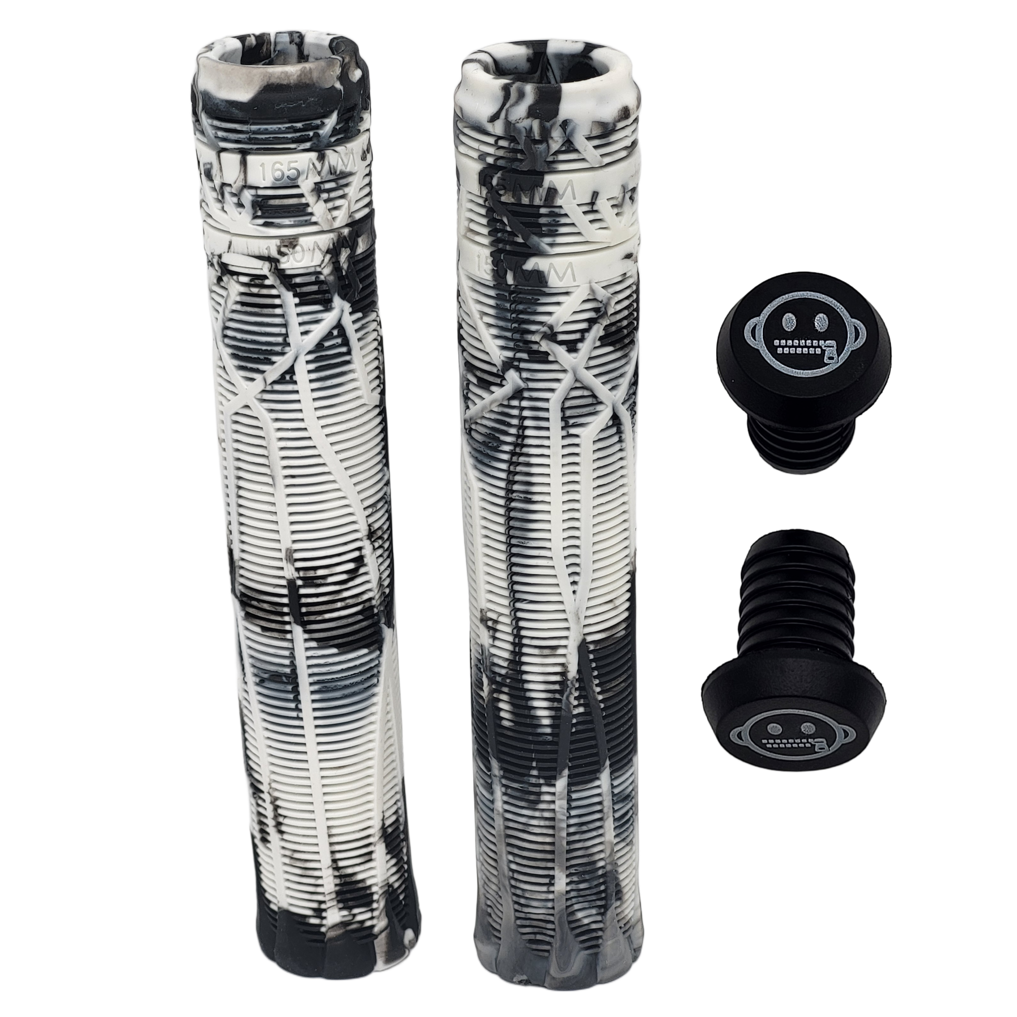 zipit almighty grips 180mm flangeless stuntstep & bmx grips – blauw (double color) – inclusief bar ends zipit almighty grips 180mm flangeless stuntstep & bmx grips – blauw (double color) – inclusief bar ends