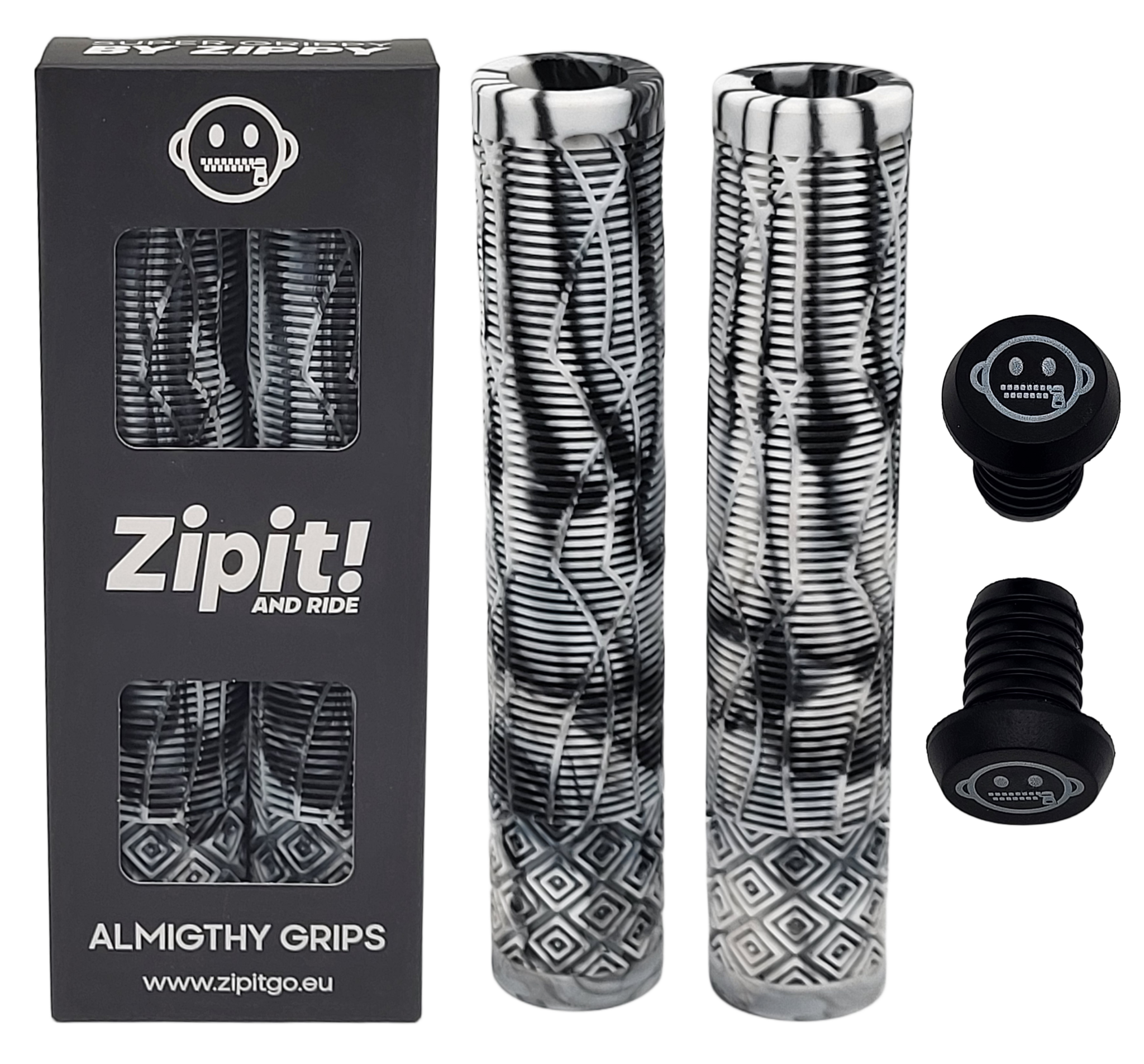 zipit almighty grips 160mm flangeless stuntstep & bmx grips – geel – inclusief bar ends zipit almighty grips 160mm flangeless stuntstep & bmx grips – geel – inclusief bar ends
