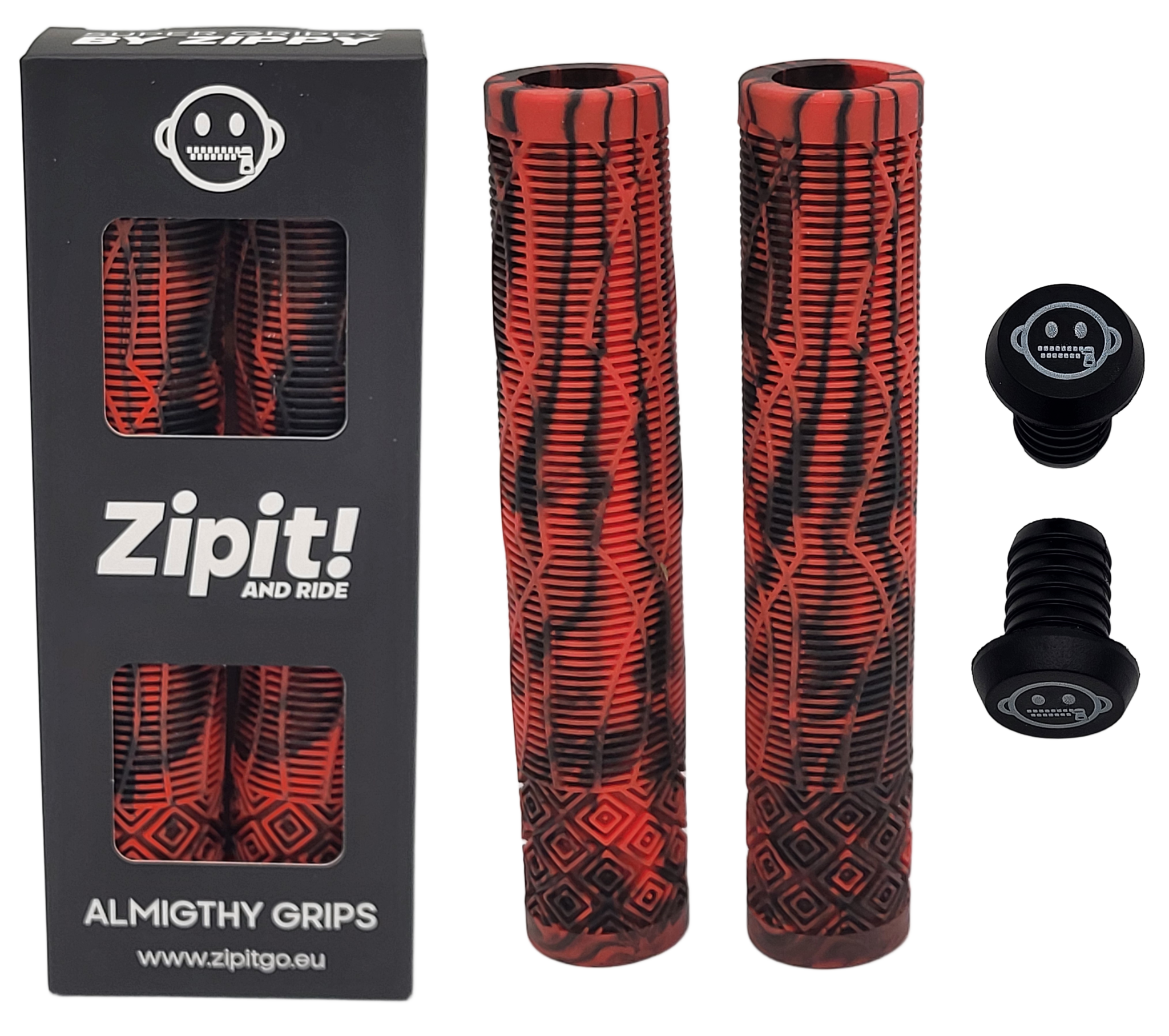 zipit almighty grips 160mm flangeless stuntstep & bmx grips – geel – inclusief bar ends zipit almighty grips 160mm flangeless stuntstep & bmx grips – geel – inclusief bar ends
